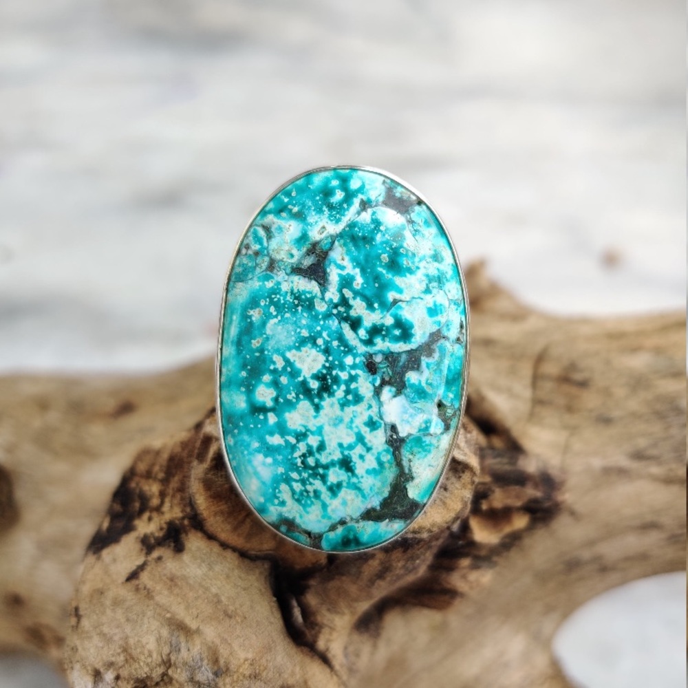 Tibetan Turquoise .925 Sterling Silver Ring